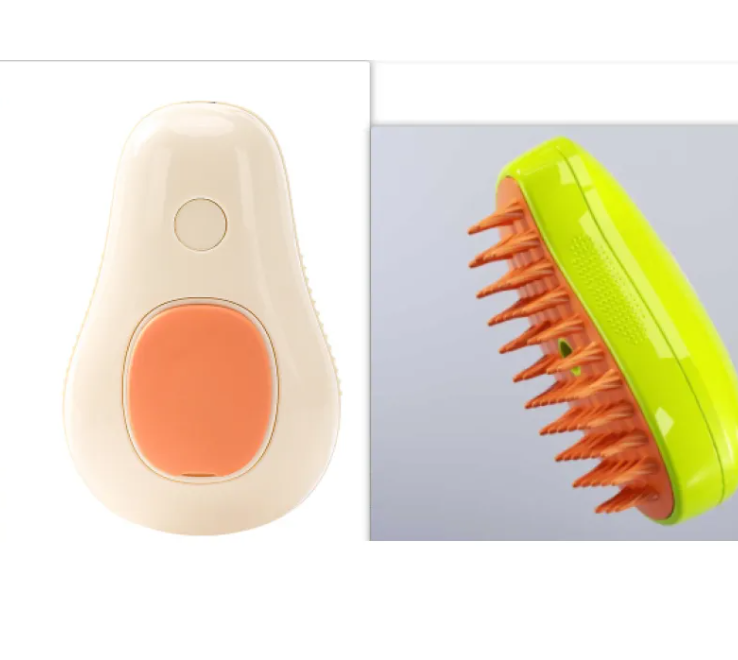 Cat Steam Brush, 3 In 1 Steamy Pet Brush, Silicone Massage Dog Hair Remover Comb